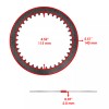 Caltric Clutch Friction Steel Plates and Gasket Kit for Arctic