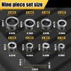 Depth Stop Drill Bit,Stop Collar Set Includes 1/8”, 3/16”, 1/4”,