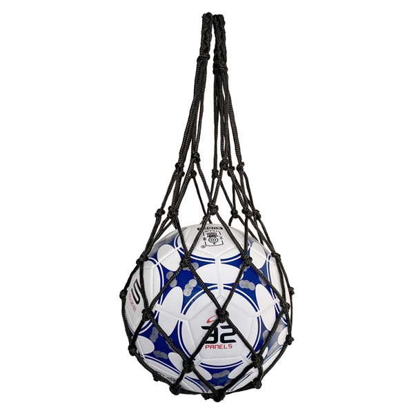Storage Soccer Volleyball Basketball Simple Ball Bag Net Bag Carrying Storage (Black)
