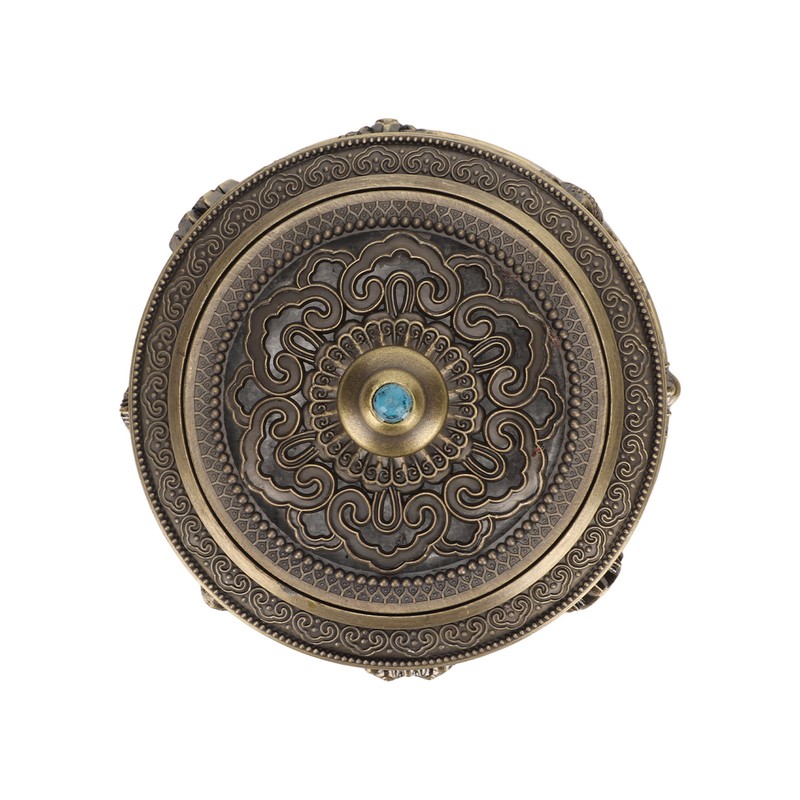 Incense Burner Bronze Nepal Sandalwood Alloy Incense Burner Holder for