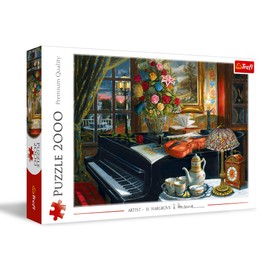 Trefl Sounds of Music 2000 Piece Jigsaw Puzzle Red 38"x27" Print, DIY Puzzle, Creative Fun, Classic Puzzle for Adults and Children from 15 Years Old
