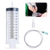 Gobesty Large Syringe with Hose, 550 ml Industrial Syringe, Plastic