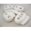 10pcs White Spring Loaded Cord Locks Roman Blind Leveling Toggles