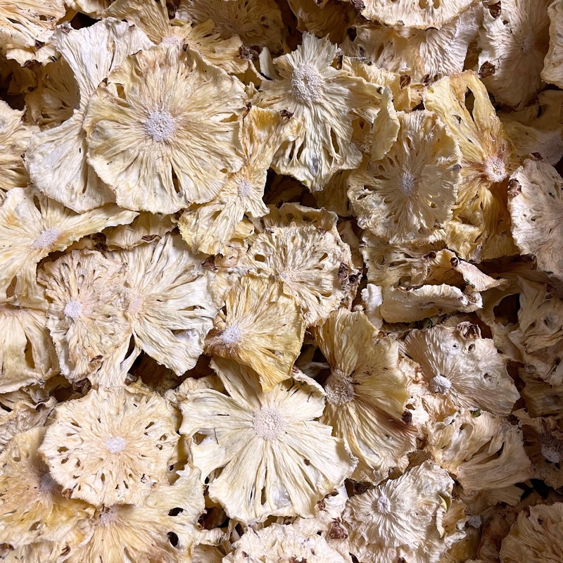 Dehydrated Dried Pineapple Slices Flowers | 100% Natural | For