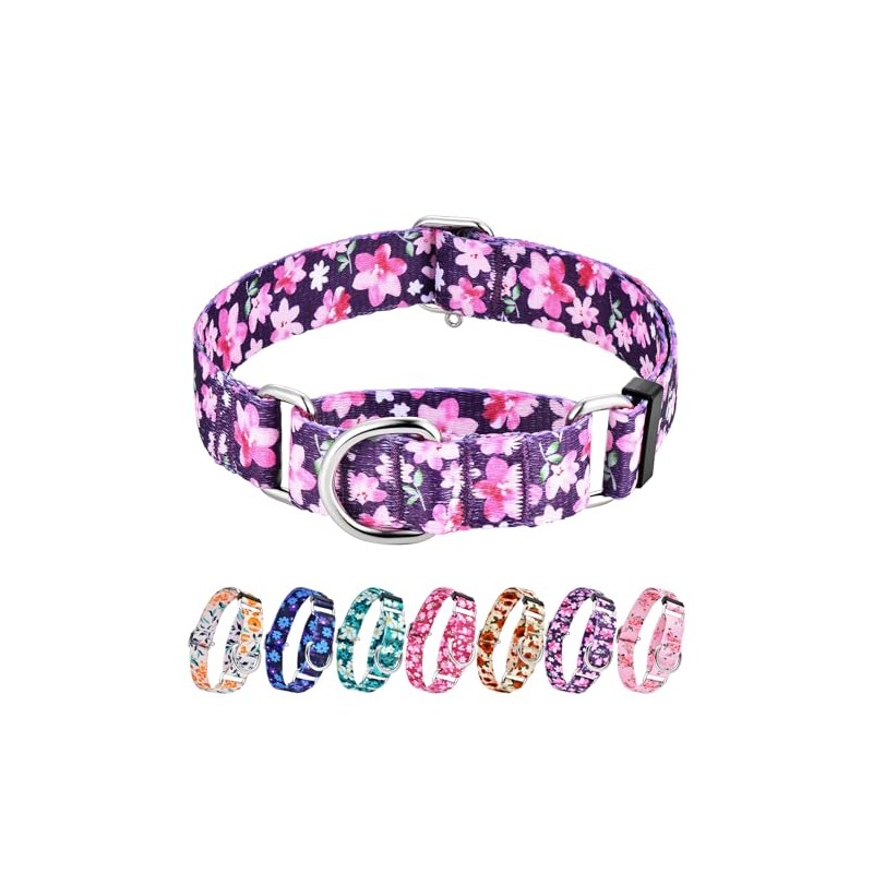 Hikiko - Collar de martingala para perros sin hebilla, collar