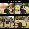 Extra Large Wheeled Portable Cooler Bag 85 Cans Double Deck