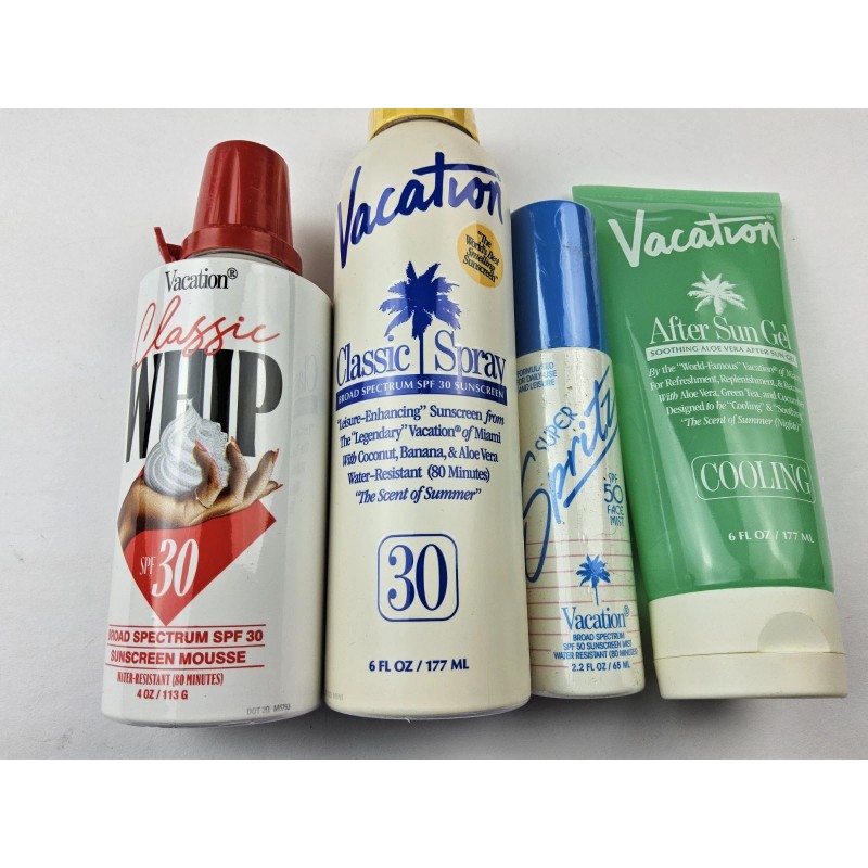 Vacation Classic Scent Sunscreen Spray, Whip, Spritz, After Sun Cooling