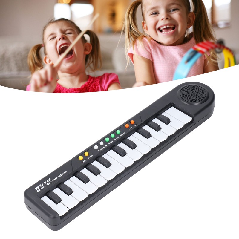 25 Keys Piano Keyboard Adjustable Tones Electronic Kids Keyboard Music