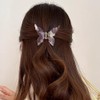 Trendy And Elegant Butterfly Hair Accessory, Mermaid Pink, With Delicate