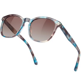 Bircenpro Polarised Retro Sunglasses for Women - 100% UV Protection Classic Round Sunglasses Polarised for Women for Driving and Fishing, I