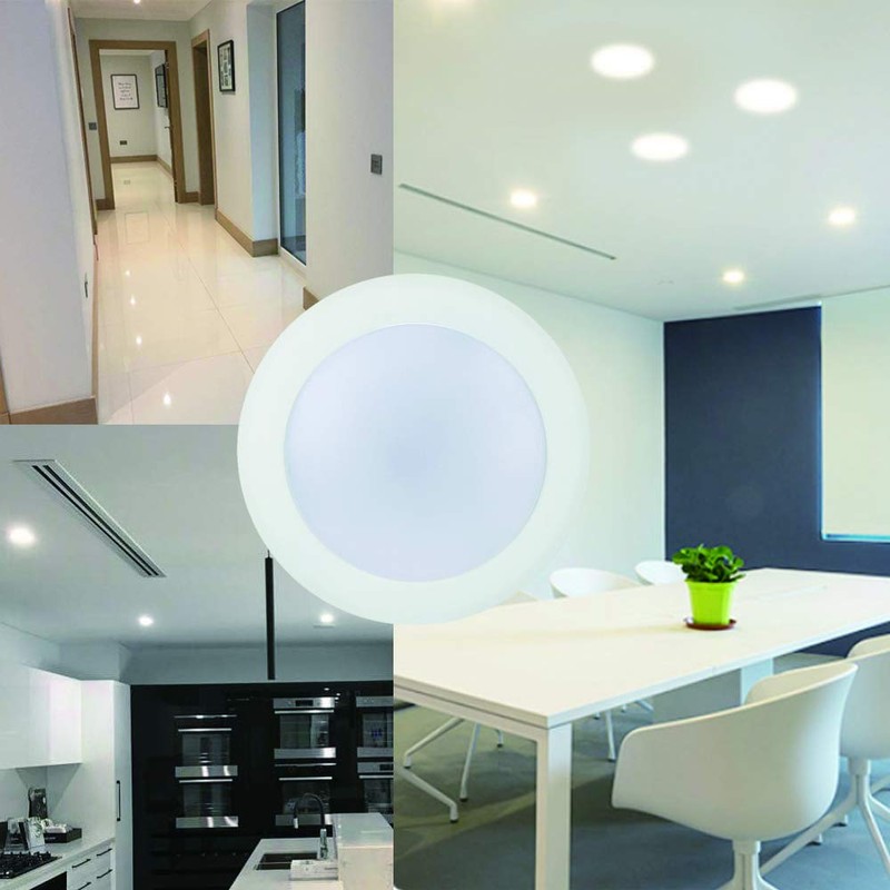 ECOELER 6 Inch LED Flush Mount Ceiling Light, Surface Mount