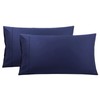 PiccoCasa Pillowcases 2 Pack Cotton Pillow Cases with Zipper Closure