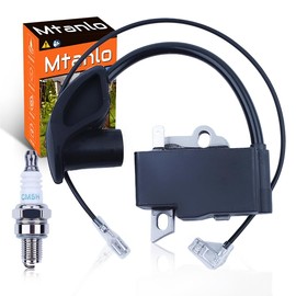 Mtanlo Ignition Coil Spark Plug For Stihl FS90R FS110R FS110 KM110R Trimmer Lawn Mower, Ignition Coil, Wire, Spark Plug.
