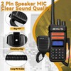 Retevis RT76P Two Way Radios with Shoulder MIC, GMRS Radios,
