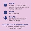 Dr Teal's Salt Soak with Pure Epsom Salt, Elderberry, 3