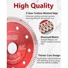 ZORUNNA 5Pcs Diamond Saw Blades, 4" Tile Cutting Blade, Chip-Free