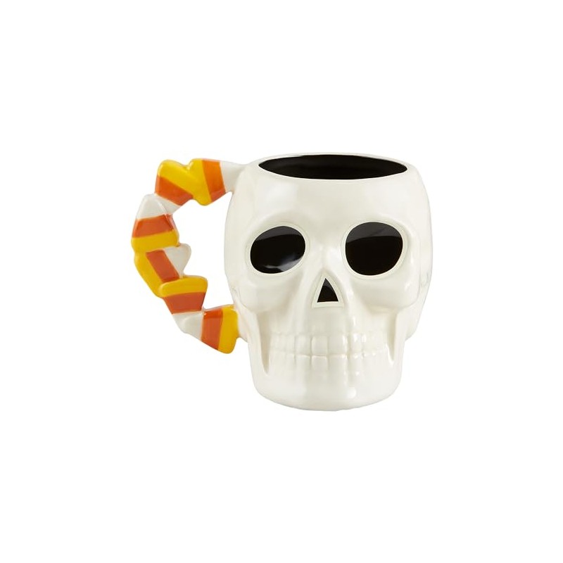 Mud Pie Glow In The Dark Mug, Skeleton, 16oz