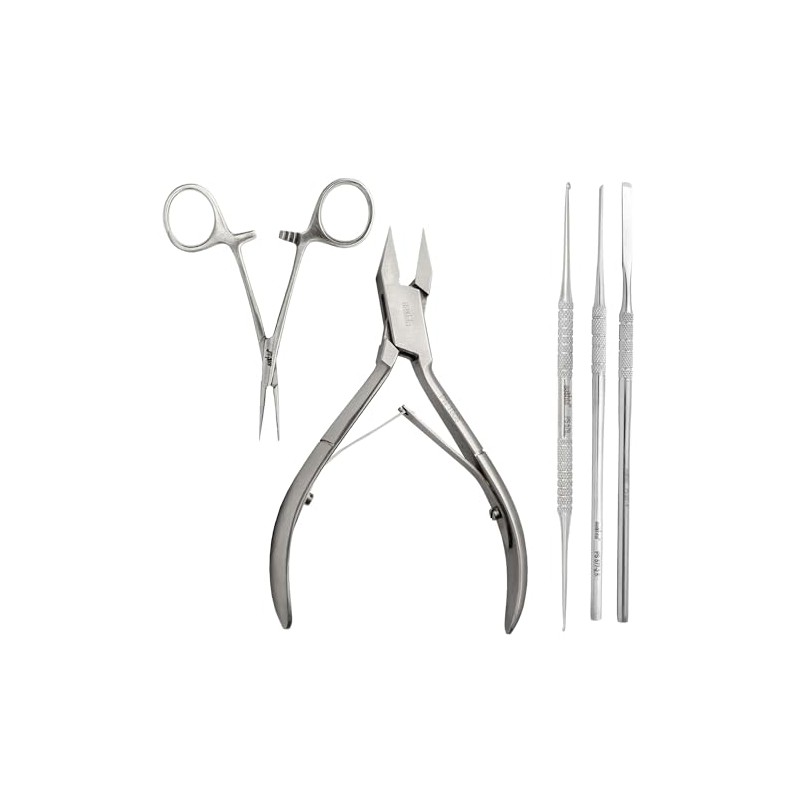 Kit Podólogo Aashta 1 Alicate, 1pinza Mosquito, 2 guiadores 1