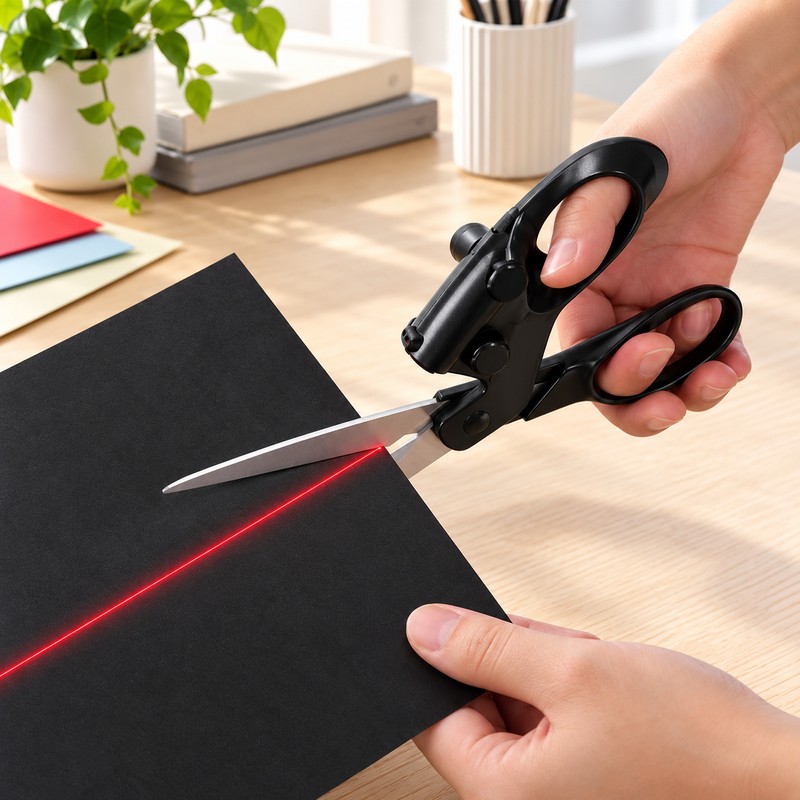 Laser Guided Scissors for Crafts and Sewing – Straight Cutting