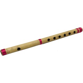 Kunal 13 inch Bamboo Bansuri Flute C Key 7 Holes Fipple Woodwind Clarinet Bamboo Quena Flute Indian Musical Instrument Krishna Flute Birthday Gift Mens Women Kids