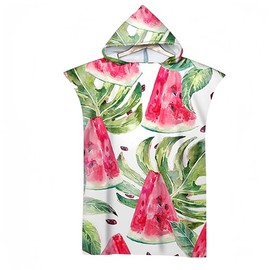 Proumhang Changing Towel Surf Poncho Towel Hooded Bath Towel Adult Beach Towel Printed One Size Fashion 10 85 x 110 cm