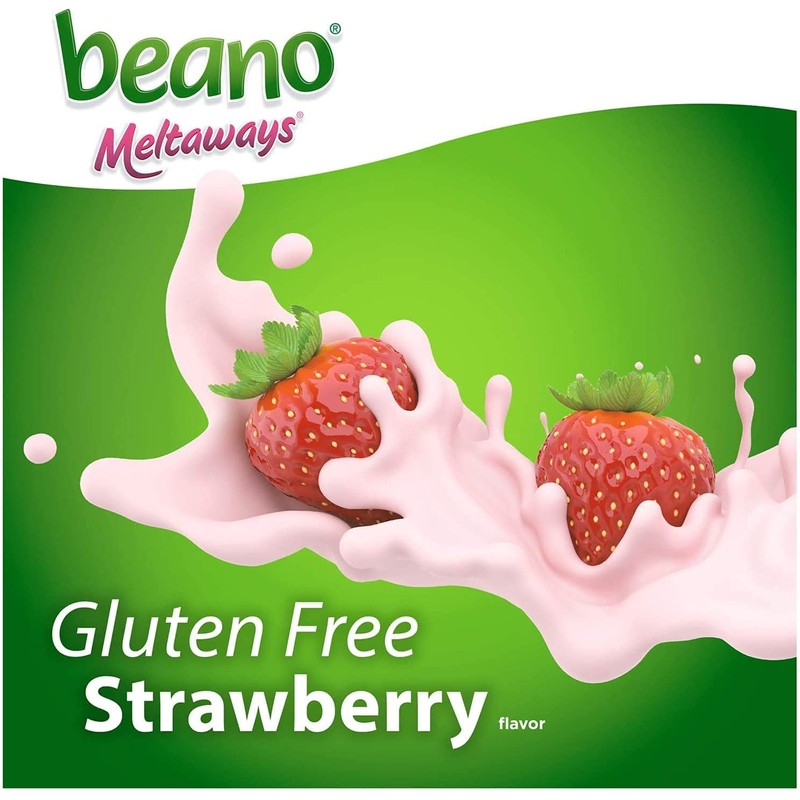 Beano Meltaways | Gas Prevention & Bloating Relief | Strawberry