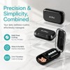 Black, Portable, Two-Part Pill Splitter, Pill Divider