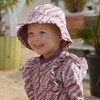 Playshoes Unisex Children's Reversible Sun Hat, Purple flowers, 51