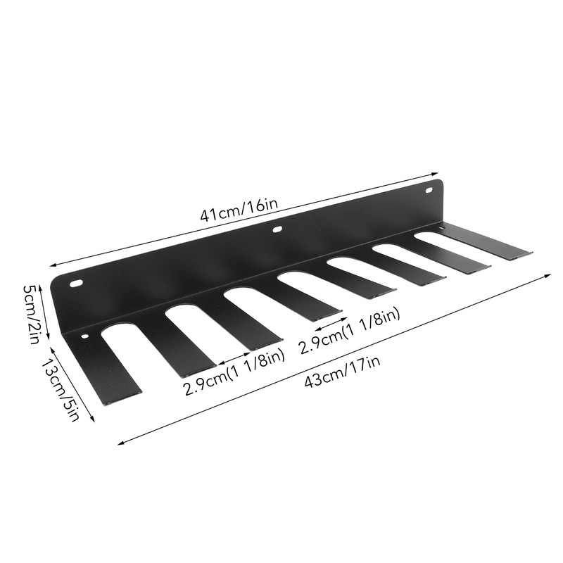 Gym Organizer Rack 8 Hook Versatile Gym Equipment Wall Rack