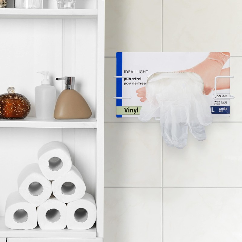 Relaxdays Glove Dispenser, Set of 2, Glove Holder, for Disposable