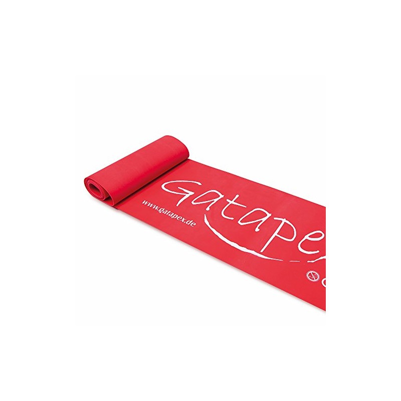 Gatapex Fitness Band 2.5 m x 14.5 cm Red =
