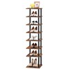HOOBRO Vertical Shoe Rack, 8-Tier Narrow Shoe Shelf, Shoe Storage