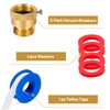 Breezliy 2-Pack Brass Vacuum Breaker Set 3/4" Anti-Siphon Hose Bib
