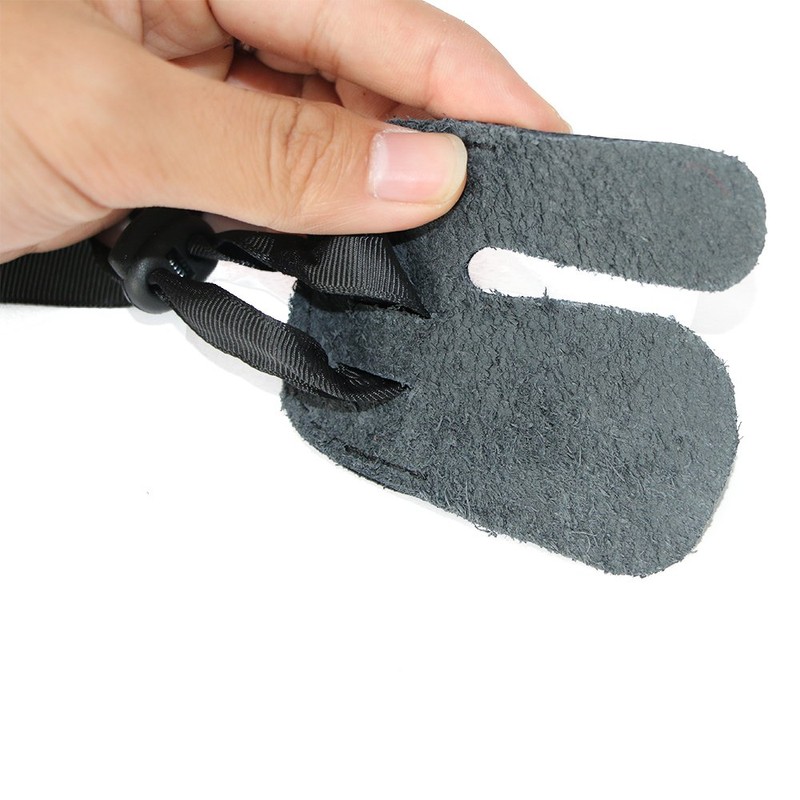 Toparchery Archery Finger Tab Cow Leather Finger Guard Protector for