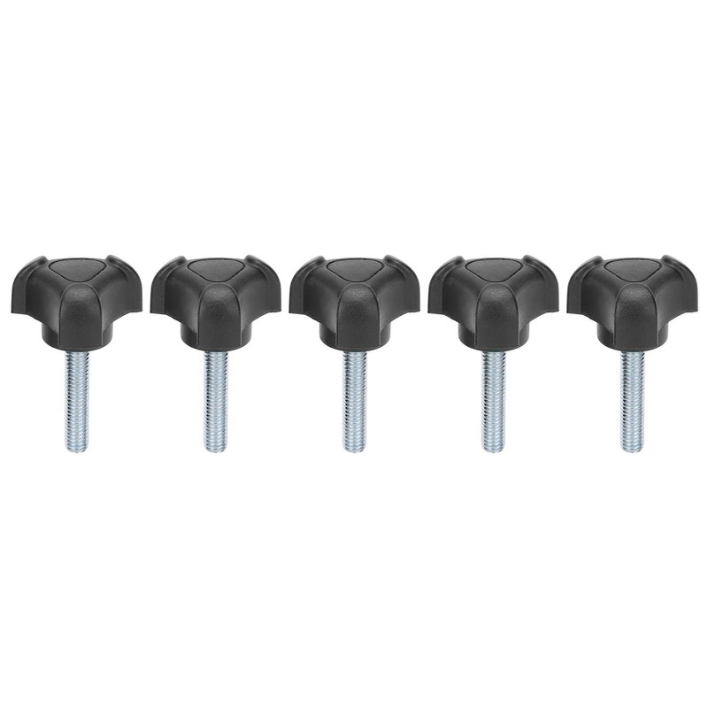 Tornillo de Ajuste de Perilla Manual, 5 Piezas M6 x