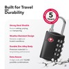 NOVLOCK TSA Approved Luggage Locks – Suitcase Padlock with 4-Digit