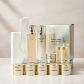 IOPE Super Vital 2-Piece Special Set + Shopping Pack + Free Cream/Softener Emulsion/Serum - Select Configuration / 슈퍼바이탈 2종 기획세트+쇼핑팩+크림/소프너 에멀젼/세럼 증정 구성선택