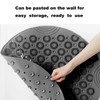 Round Shower Mat, Round Non-Slip Bath Mat With Suction Cup,