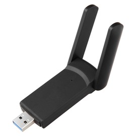 1300M Dual Band WiFi Adapter 2.4G 5.8G USB3.0 Interface Adjustable Signal Sensitivity WiFi Adapter for Laptop Black