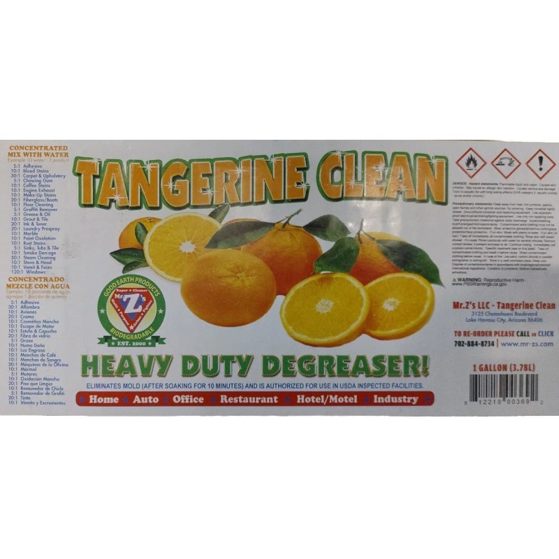 Mr Zs Tangerine Clean