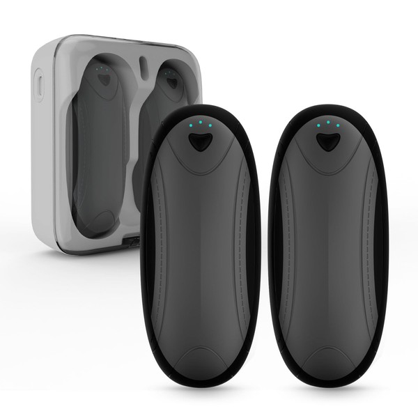 Hand Warmers 2 Pack with 10000mAh Charging Box,Portable Pocket Heater,Gifts