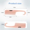 HAPPYGLOW 2-Pack Shower Combs, Wide Tooth Detangler Comb with Hook,