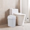 Eudokky 7 Liters Waste Bin, Swing Lid Trash Bin, Plastic