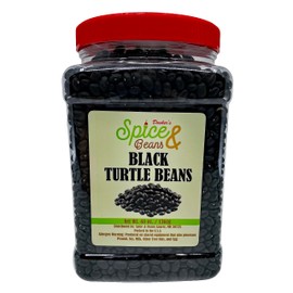 Black Turtle Beans | Triple Cleaned | Grown in the USA | by Dasher's Spice & Beans | 3 lb