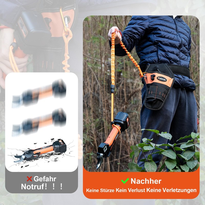 Anti-Drop Tool Tether for Power Tools, 15 kg Load Capacity,