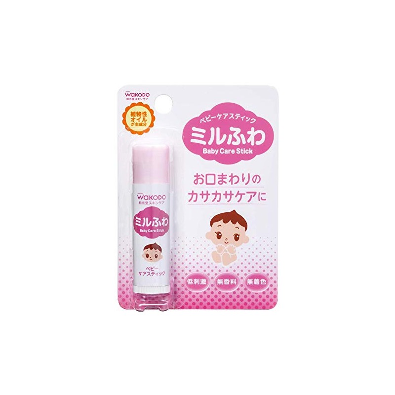 Wakodo Mill Fluffy Baby Care Sticks, 0.2 oz (5 g)