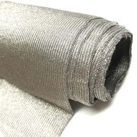 Cyber Faraday Fabric RFID Shielding Silver Fabric Roll 62" x 1 Ft. - Premium Grade EMF Signal Blocking Material