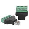 2pcs RJ45 Female Male to Screw Terminal 8 Pin CCTV