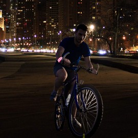 X AUTOHAUX 4 Pcs Reflective Bands for Wrist Reflective Wristbands High Visibility Night Safety Cycling Riding Reflector Tape Straps Bracelet Pink