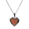 Baoblaze Elegant Multi Color Change Heart Stone Locket Pendant Mood